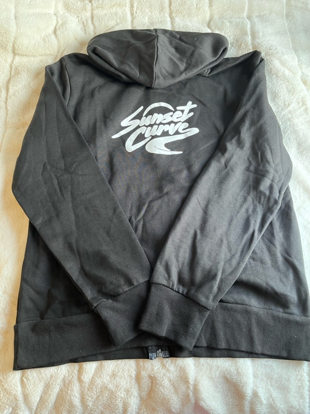 Sunset Curve Julie and the Phantoms Black Hoodie with White Logo